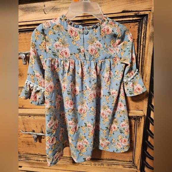 Bonnie Baby Flower Print Dress Size 24M - Picture 2 of 3